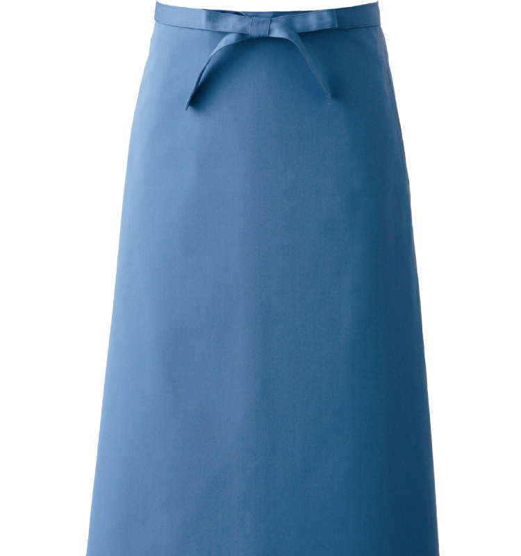 【ソムリエエプロン｜CT2376｜セブンユニフォーム】男女兼用 / 抗菌・防臭 / 撥水・撥油 サックス（1）