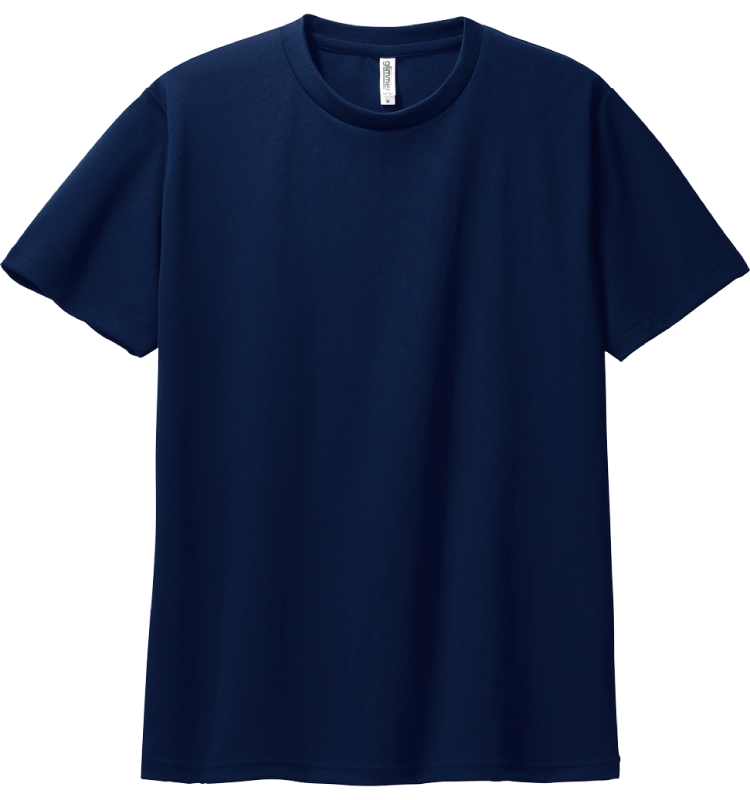 ※一部カラー返品・交換不可【4.4オンスドライTシャツ｜00300-ACT（001 / 005 / 011 / 015 / 031 / 032 / 033 / 097）｜トムス】男女兼用 / 女性サイズ / 吸汗速乾 / UVカット / UPF20 ネイビー（031）