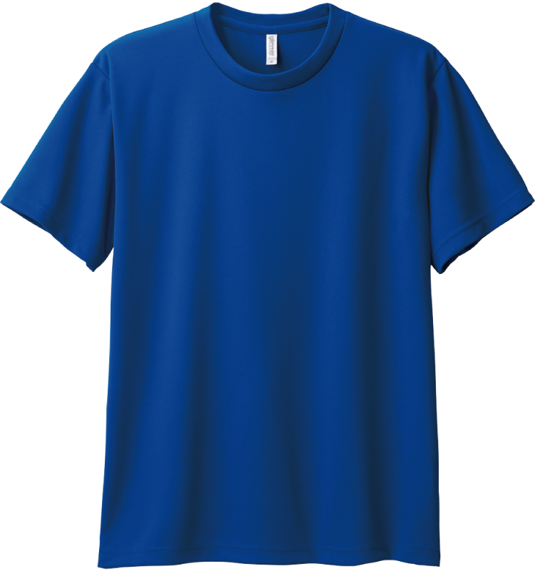 ※一部カラー返品・交換不可【4.4オンスドライTシャツ｜00300-ACT（001 / 005 / 011 / 015 / 031 / 032 / 033 / 097）｜トムス】男女兼用 / 女性サイズ / 吸汗速乾 / UVカット / UPF20 ロイヤルブルー（032）