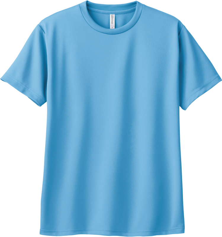 ※一部カラー返品・交換不可【4.4オンスドライTシャツ｜00300-ACT（001 / 005 / 011 / 015 / 031 / 032 / 033 / 097）｜トムス】男女兼用 / 女性サイズ / 吸汗速乾 / UVカット / UPF20 サックス（033）