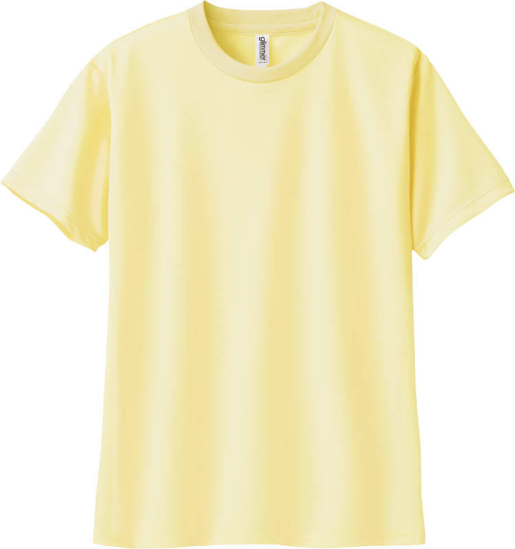 ※一部カラー返品・交換不可【4.4オンスドライTシャツ｜00300-ACT（133 / 134 / 138 / 155 / 167 / 187 / 188）｜トムス】男女兼用 / 女性サイズ / 吸汗速乾 / UVカット / UPF20 ライトイエロー（134）