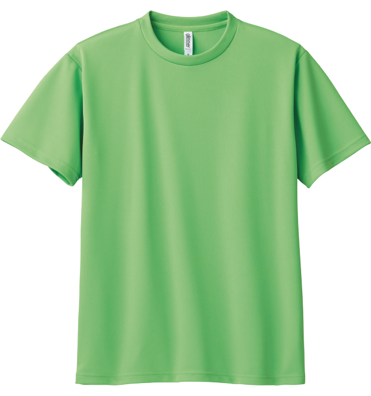 ※一部カラー返品・交換不可【4.4オンスドライTシャツ｜00300-ACT（133 / 134 / 138 / 155 / 167 / 187 / 188）｜トムス】男女兼用 / 女性サイズ / 吸汗速乾 / UVカット / UPF20 ライム（155）