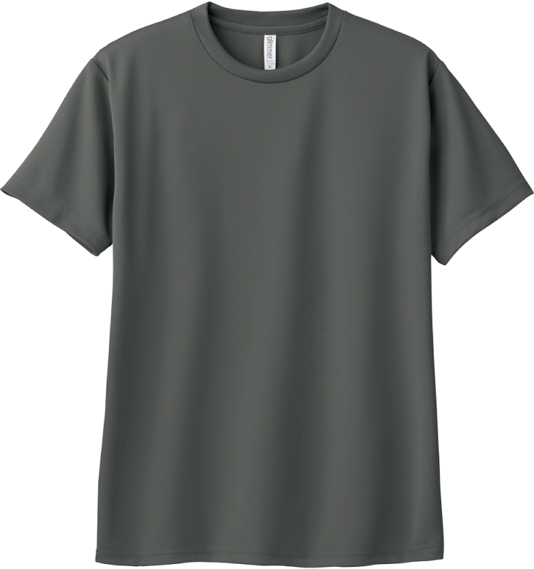 ※一部カラー返品・交換不可【4.4オンスドライTシャツ｜00300-ACT（133 / 134 / 138 / 155 / 167 / 187 / 188）｜トムス】男女兼用 / 女性サイズ / 吸汗速乾 / UVカット / UPF20 ダークグレー（187）
